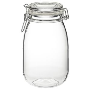 بانکه شیشه ای ایکیا مدل IKEA KORKEN حجم 1.8 لیتر